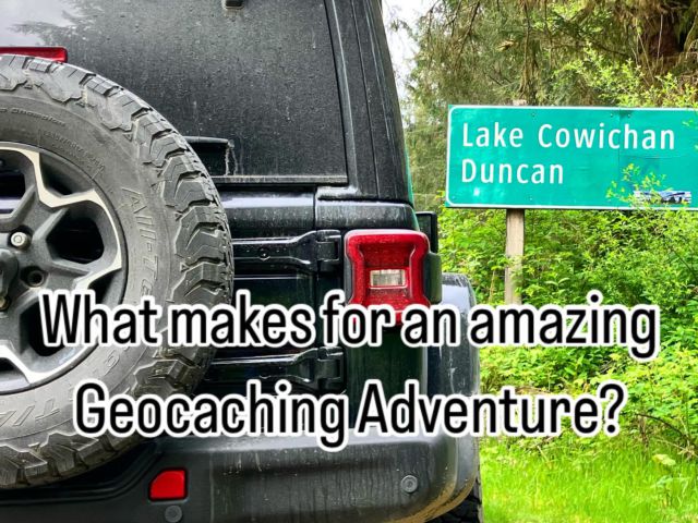 Getting out on the amazing backroads of Vancouver Island, BC is an awesome way to enjoy #geocaching with friends!